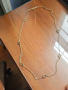 Flexible Length Gold Link Necklace